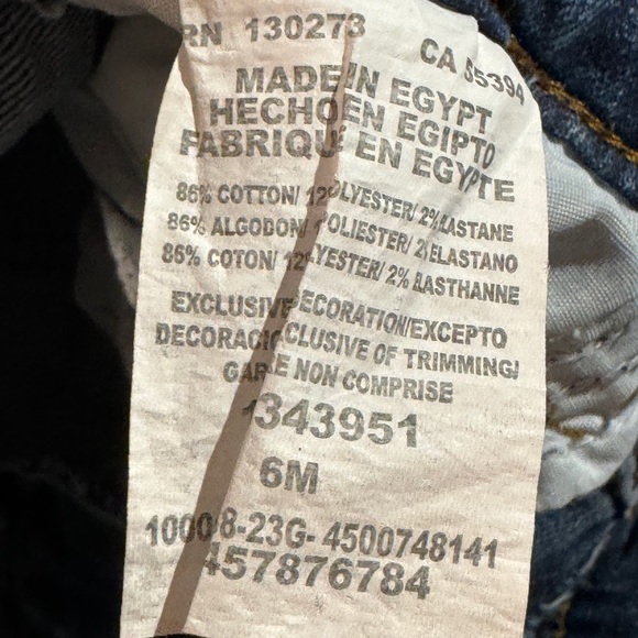 Lee Flare Jeans Nw/o tags frayed hem w/ slit at bottom of flared leg- Size 6med - Picture 5 of 11